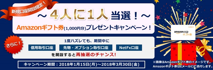 松井証券の口座開設キャンペーン