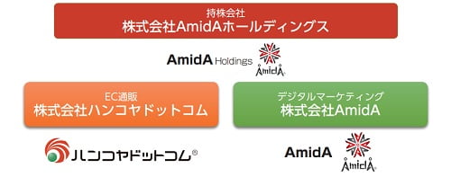 AmidAホールディングスの事業図