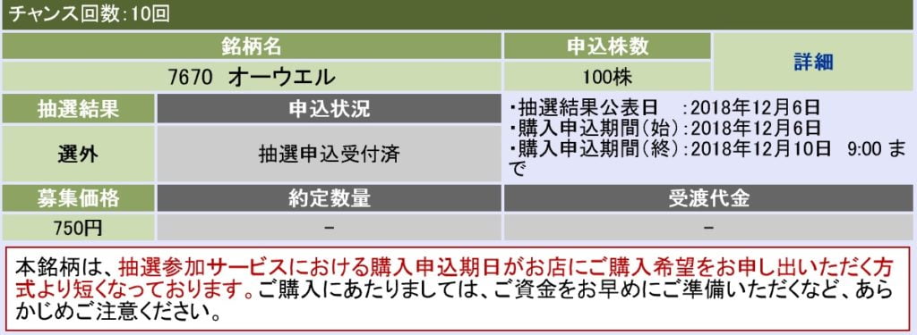 オーウエル（大和証券）