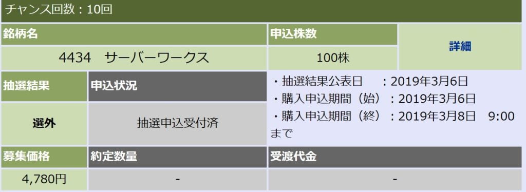 サーバーワークス（大和証券）