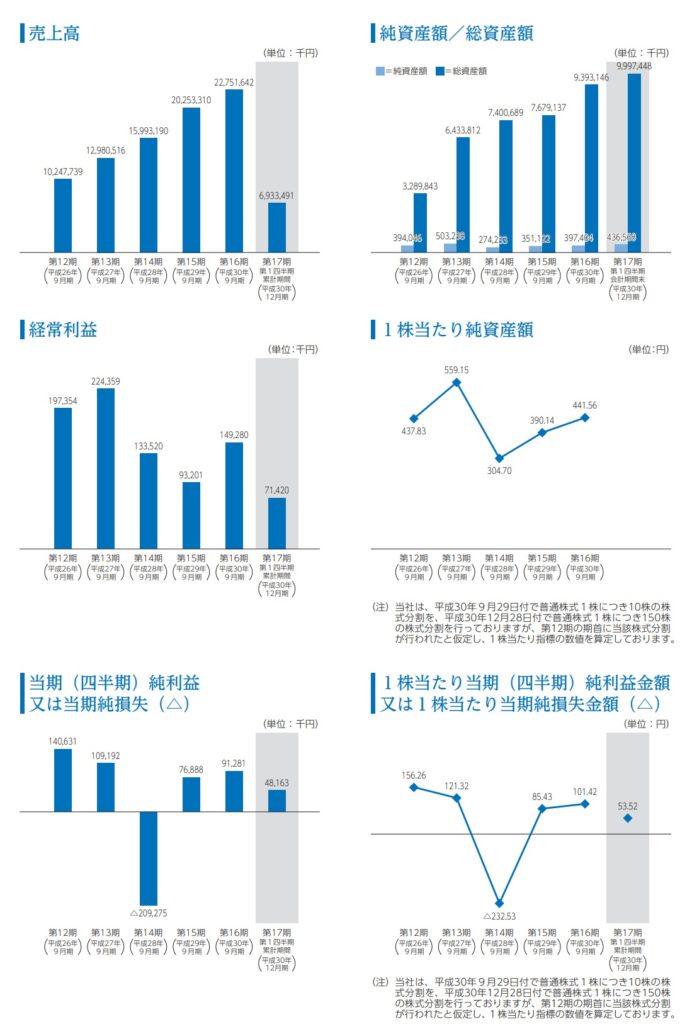 グッドスピードの業績