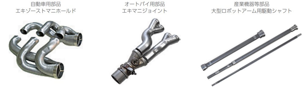 テクノフレックスの金属塑性加工製品