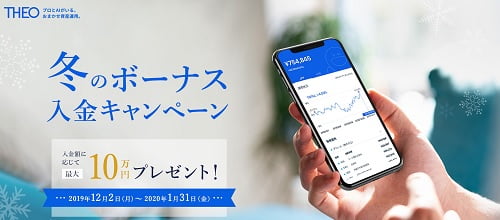 THEO冬のボーナス入金キャンペーン