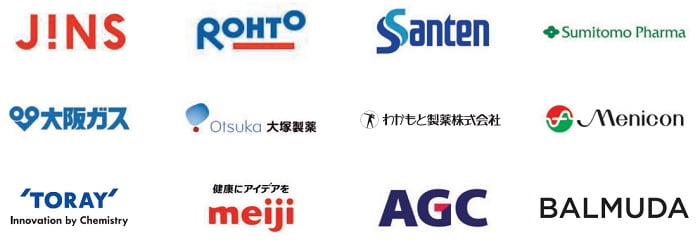 坪田ラボIPOの上場企業との契約実績例