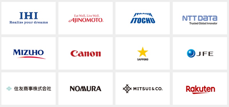 AGEHAの取引先企業一例