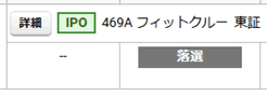 フィットクルーとAlbaLinkのIPO抽選結果