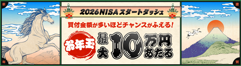 楽天証券が最大で10万円が当たるキャンペーンを実施中